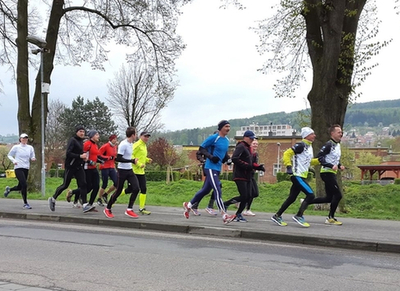 Běh po trase festivalového půlmaratonu