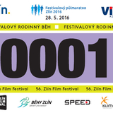 Startovní číslo Festivalového půlmaratonu Zlín 2016 - Festivalový rodinný běh